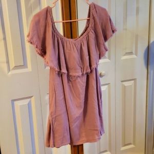 Free people mauve color mini dress